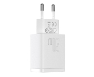 BASEUS sieciowa Compact Quick Charger 1xUSB 1xUSB-C 20W (biała) CCXJ-B02 - 1194209 - zdjęcie 2